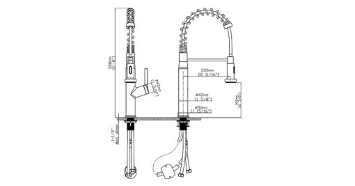 Vòi rửa chén nóng lạnh Ecalite EF-K541B