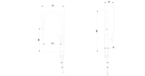 Vòi rửa chén nóng lạnh Ecalite EF-H110C