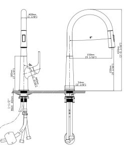 Vòi rửa chén nóng lạnh Ecalite EF-K569C - 20 Vòi rửa chén nóng lạnh Ecalite EF-K569C - 19