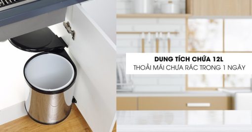 Thùng rác tròn gắn cánh Ecalite EL-NG40