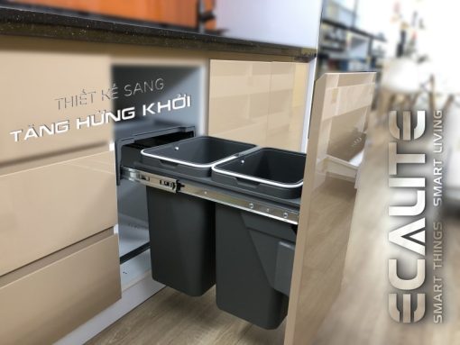 Thùng rác âm tủ gắn cánh Ecalite EKA-MT20L - 7