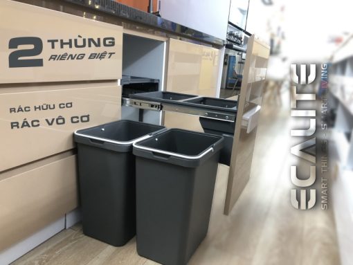 Thùng rác âm tủ gắn cánh Ecalite EKA-MT20L