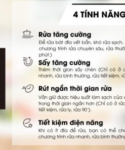 Máy rửa chén độc lập Ecalite EDW-JA6014ABUV - 11