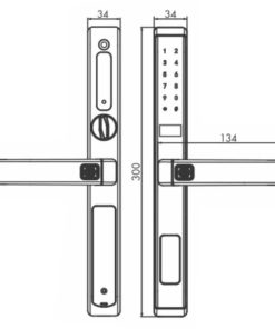 Khóa Điện Tử HUBERT HB CN77 GRAY - 9