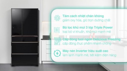 Tủ Lạnh Hitachi Inverter 615 Lít R-WX620KV XK - 7