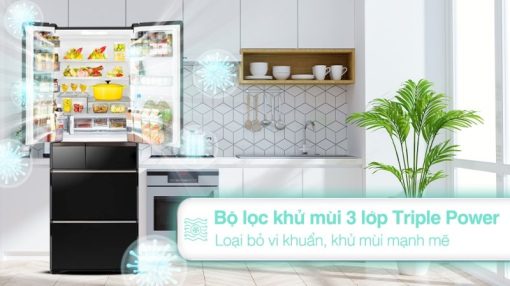 Tủ Lạnh Hitachi Inverter 615 Lít R-WX620KV XK - 11