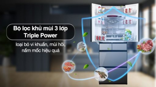 Tủ Lạnh Hitachi Inverter 520 Lít R-HW540RV XK - 11