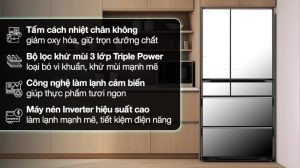 Tủ lạnh Hitachi Inverter 735 lít Multi Door R-ZX740KV X - 25