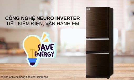 Tủ lạnh Inverter 330 lít Mitsubishi Electric MR-CX41ER-BRW-V - 11