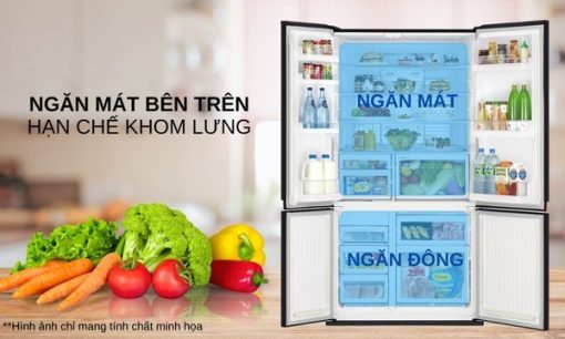 Tủ lạnh Inverter 635 lít Mitsubishi Electric MR-LA78ER-GBK-V - 7