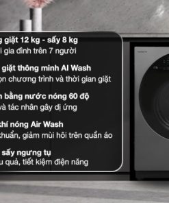 Máy giặt sấy Hitachi Inverter giặt 12 kg - sấy 8 kg BD-D120XGV - 47