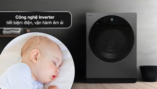 Máy giặt sấy Hitachi Inverter giặt 12 kg - sấy 8 kg BD-D120XGV - 7