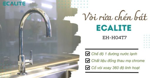 Vòi rửa chén nóng lạnh Ecalite EH-H04T7 - 4