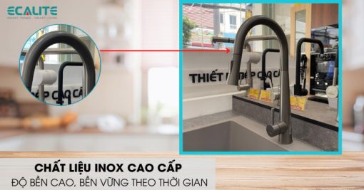Vòi rửa chén nóng lạnh Ecalite EF-K149G - 7