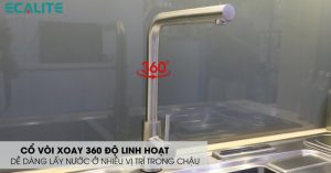Vòi rửa chén nóng lạnh Ecalite EF-K185S - 17