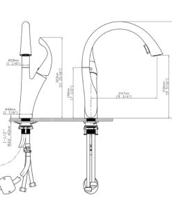 Vòi rửa chén nóng lạnh Ecalite EF-K624B - 17 Vòi rửa chén nóng lạnh Ecalite EF-K624B