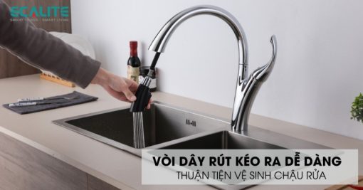 Vòi rửa chén nóng lạnh Ecalite EF-K624C - 7