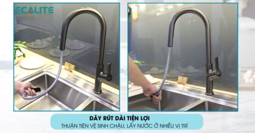 Vòi rửa chén nóng lạnh Ecalite EF-N288S - 9