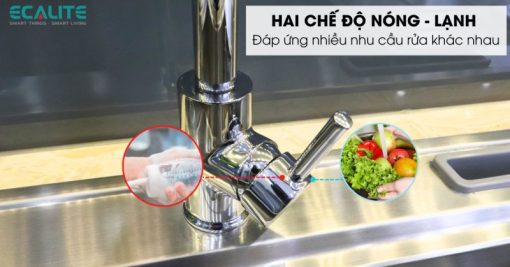 Vòi rửa chén nóng lạnh Ecalite EF-H227C - 5