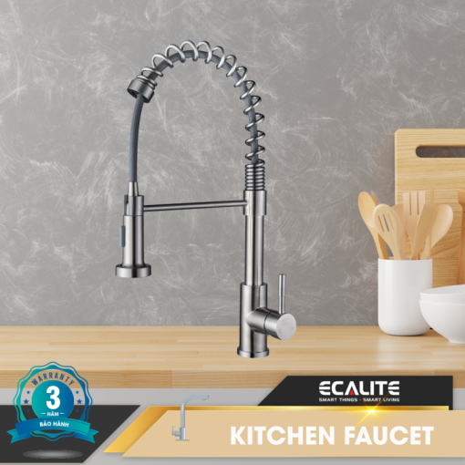 Vòi rửa chén nóng lạnh Ecalite EF-K102C - 1