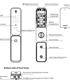 Khóa điện tử Yale KYRA Pro KyraP-IB03-6B-35-NN-000 - 11