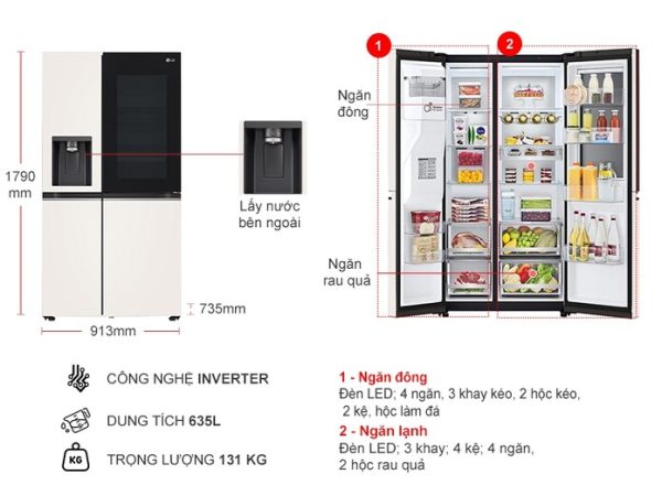 Tủ lạnh LG GR-X257BG AEPPEVN - 3