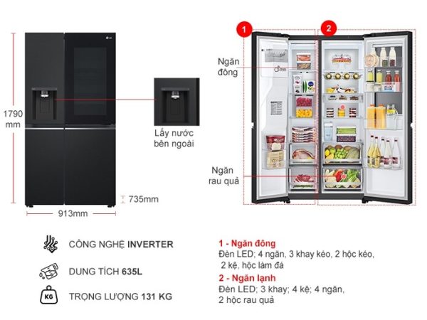 Tủ lạnh LG GR-X257BL ALBPEVN - 3