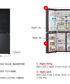 Tủ lạnh LG Inverter 666 lít LFB66BLMI AEVPEVN - 18 Tủ lạnh LG Inverter 666 lít LFB66BLMI AEVPEVN - 17