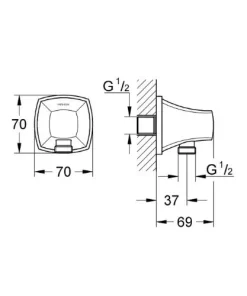 Đầu ra nước Grohe 27970IG0 - 5 Đầu ra nước Grohe 27970IG0