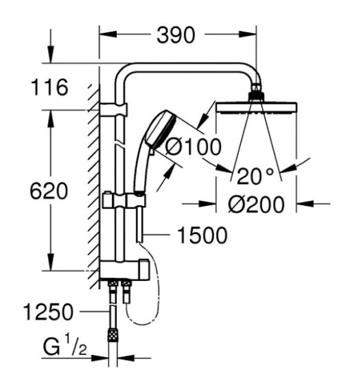 Cây Sen Tắm Grohe 27394002
