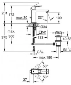 Vòi chậu Eurocube Grohe 23445000