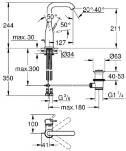 Vòi chậu Grohe 32628001 - 7 Vòi chậu Grohe 32628001