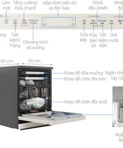 Máy rửa chén độc lập LG LDT14BGA3 ANPBEVN - 46 Máy rửa chén độc lập LG LDT14BGA3 ANPBEVN - 45