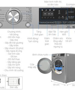 Máy Sấy Bơm Nhiệt Inverter 10.5 Kg LG DVHP50P BPTPEVN - 23
