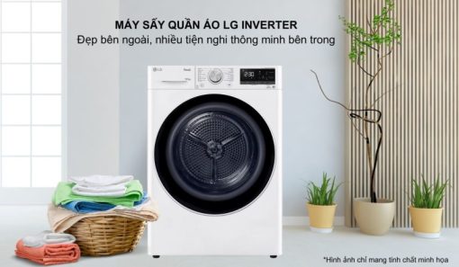 Máy Sấy Bơm Nhiệt Inverter 10.5 Kg LG DVHP50W BBWPEVN - 13