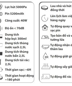 Robot Hút Bụi Hubert HB S77 - 28 Robot Hút Bụi Hubert HB S77 - 27