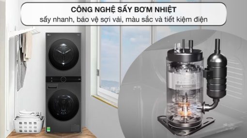Tháp giặt sấy giặt 14 kg - sấy 10 kg LG WT1410NHB APBPEVN - 23