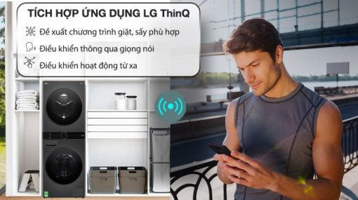 Tháp giặt sấy giặt 14 kg - sấy 10 kg LG WT1410NHB APBPEVN - 9