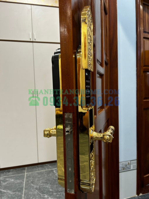 Khóa cửa đại sảnh Demax SL9862 Gold tiêu chuẩn Đức - 5