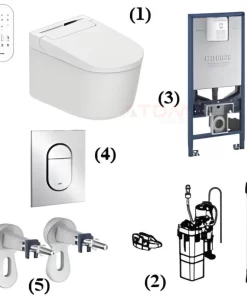 Nút nhấn xả Grohe 37624000 - 6 Nút nhấn xả Grohe 37624000