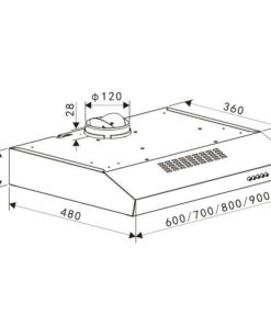 Máy hút mùi Maadela MH 70CSB