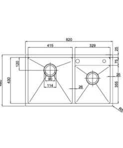 Chậu rửa bát Paul Schmitt PA8248 TLD