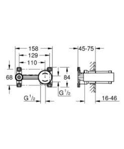 Bộ âm vòi chậu Grohe 23571000 - 6 Bộ âm vòi chậu Grohe 23571000