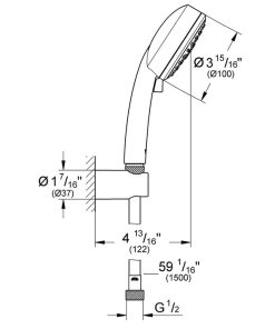 Bộ tay và gác sen Grohe 27588002