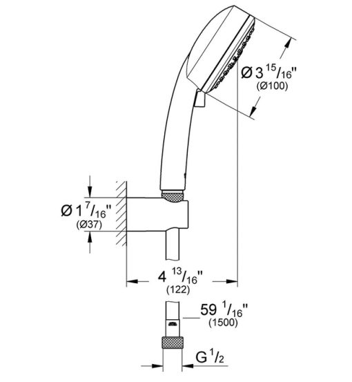 Bộ tay và gác sen Grohe 27588002