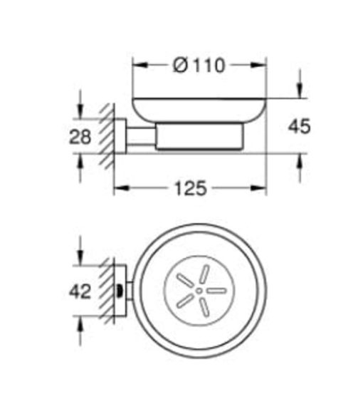Bộ đĩa đựng xà phòng Grohe 40754001