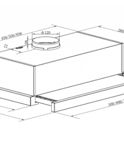 Máy hút mùi âm tủ Maadela MH-70RS