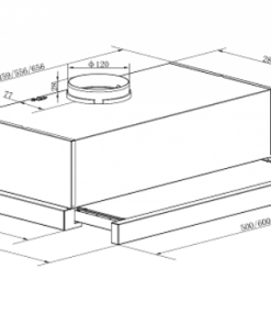 Máy hút mùi Maadela MH 70TC - 6 Máy hút mùi âm tủ Maadela MH 70TC