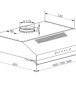Máy hút mùi Maadela MH 70CST - 6 Máy hút mùi Maadela MH 70CST