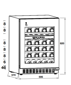 Tủ rượu HAFELE HW-C129FB 533.17.011 - 20 Tủ rượu HAFELE HW-C129FB 533.17.011 - 19